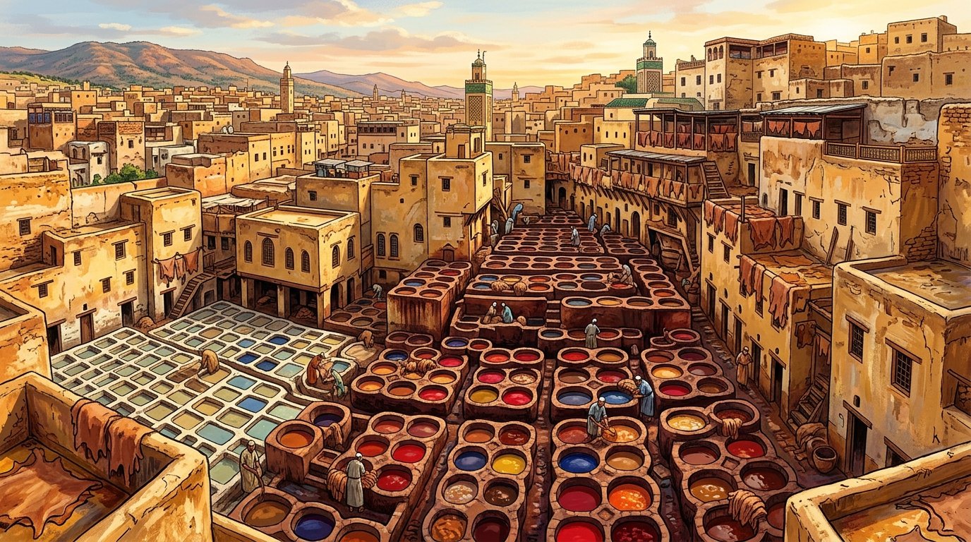 Inside the Chouara Tannery: The Thousand-Year History of Fez's Leather Craft