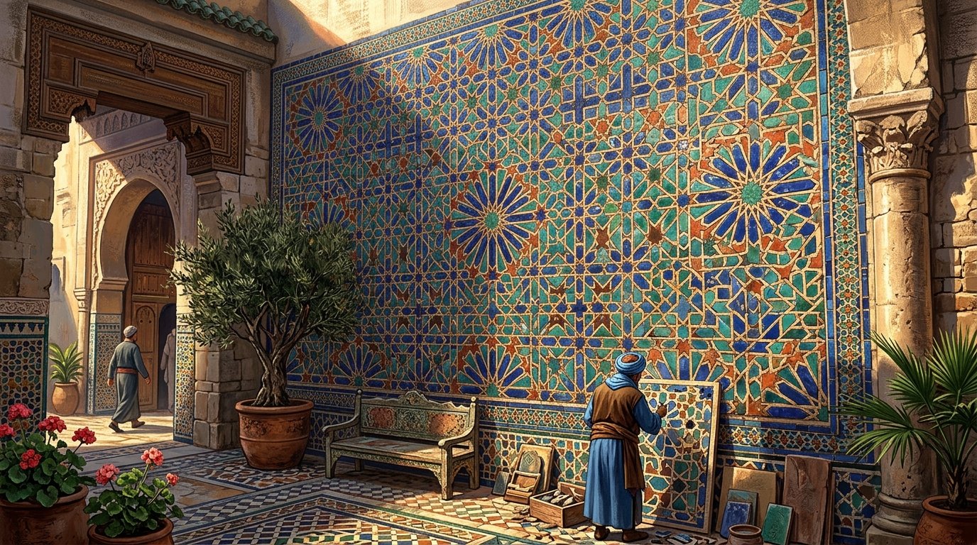 Zellige: The Thousand-Year History and Hidden Math Behind Morocco's Mosaic Tiles